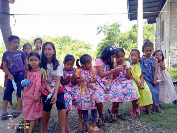 Ct. St. Augustine participated in a project suggested by Fr. Julian.  Members of the court made dresses for the children in the Philippines. CDA made a difference for these young girls.